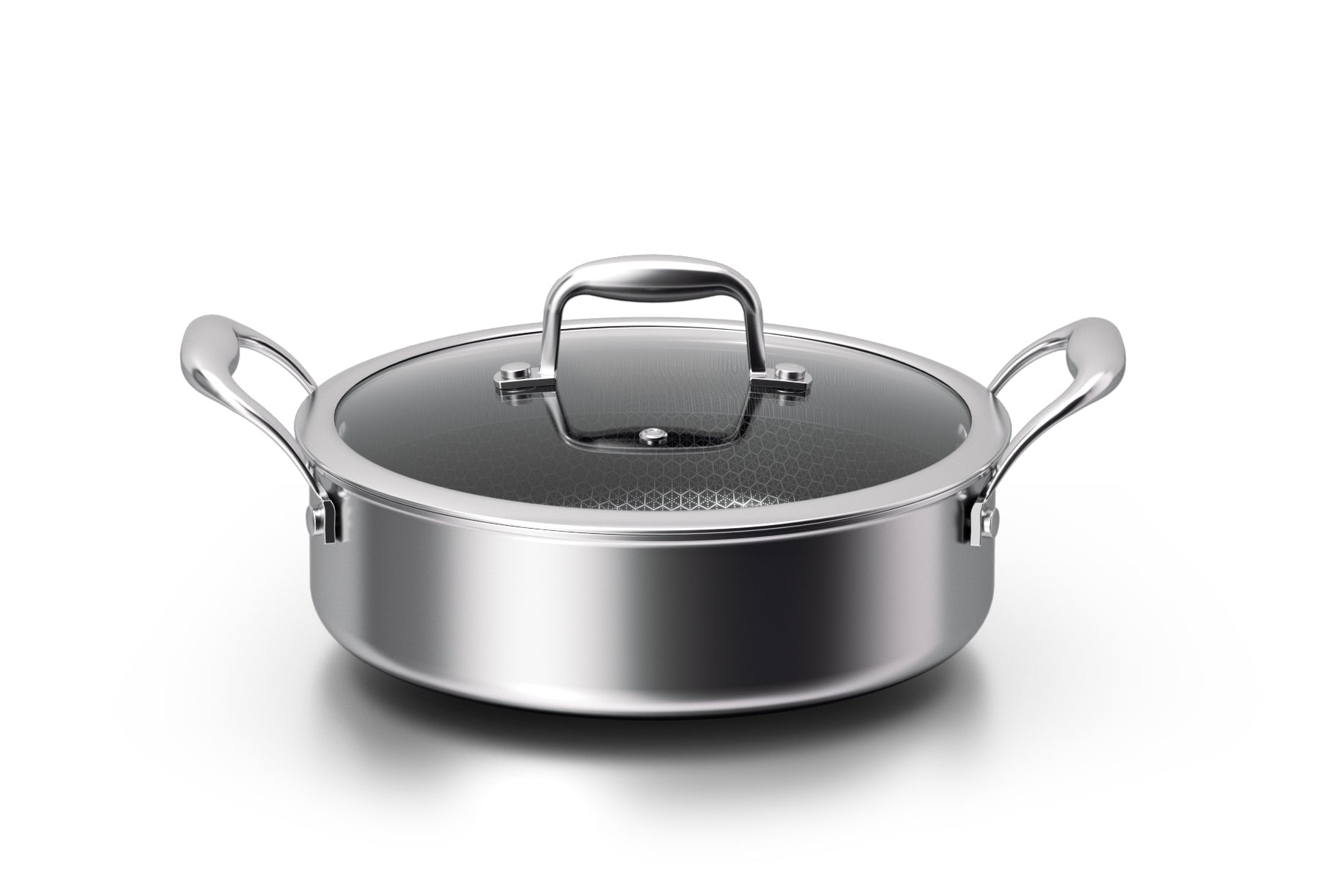 Stainless Steel shallow Casserole Pot | Penny International – Tri-Ply Dutch Ovens