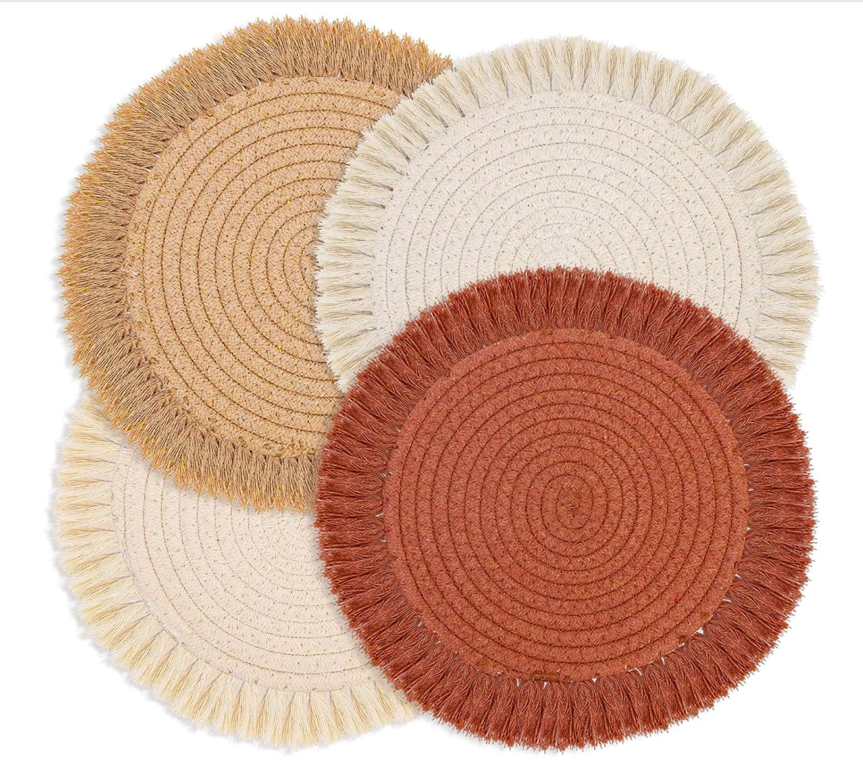 Boho Style Placemats | Woven Bohemian Table Mats – Penny International