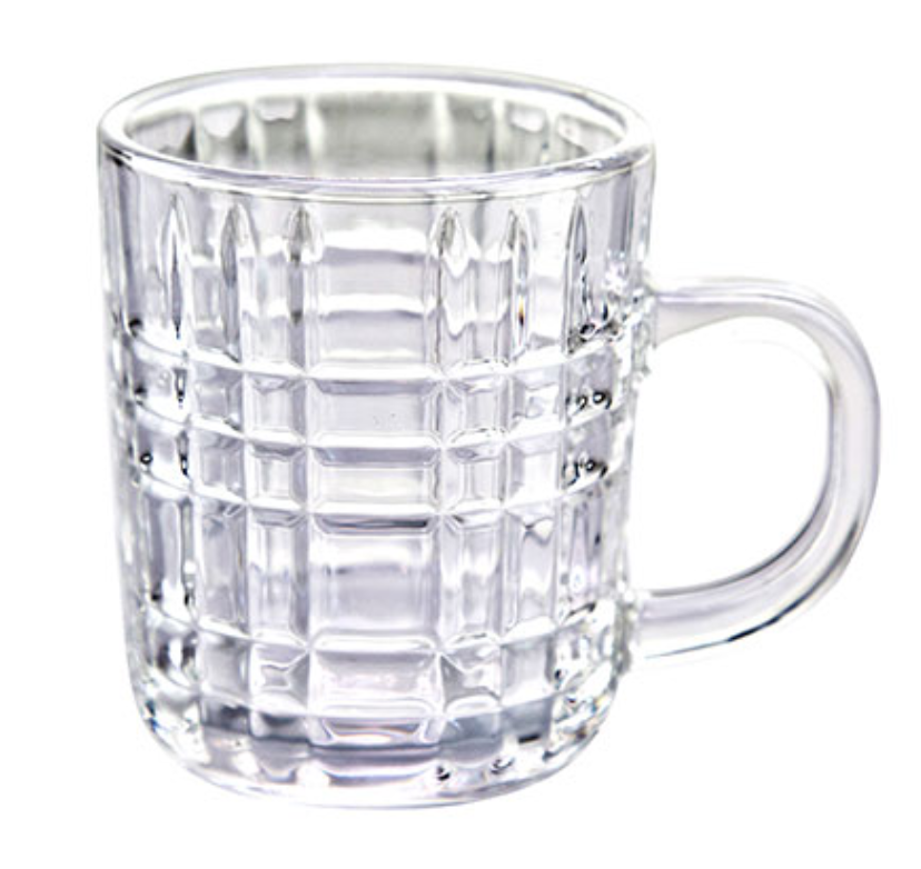 Clear Glass Drinking Cup with handle, Reusable Water Glass Cup -Penny International
