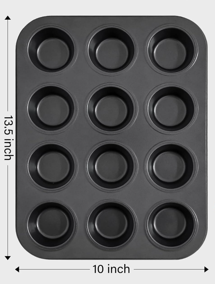 Muffin Cupcake Pan | Non-Stick 12-Cup Baking Tray – Penny International